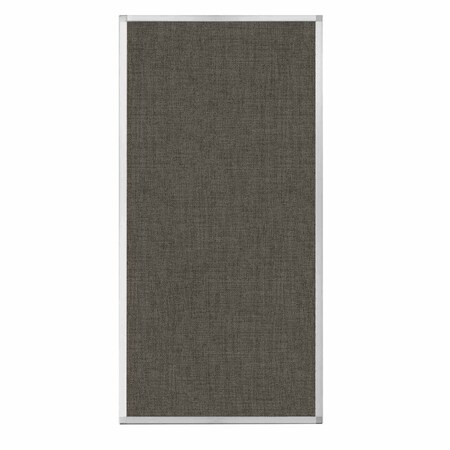 Versare Hush Panel Configurable Cubicle Partition 3' x 6' Mocha Fabric 1812505